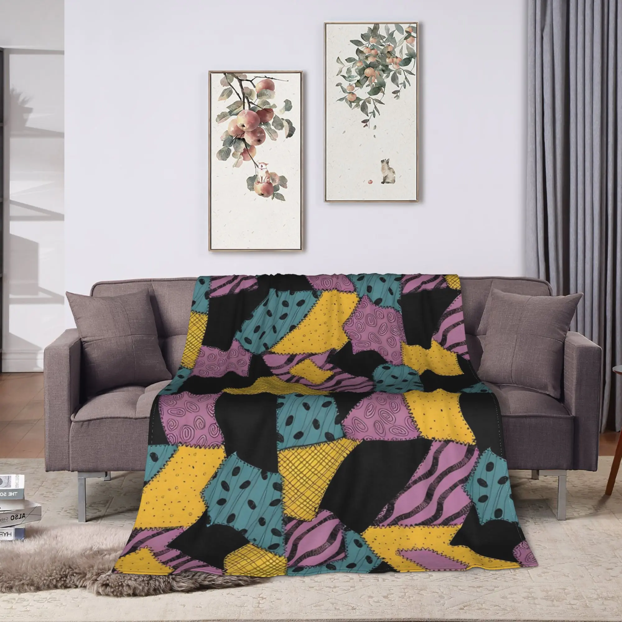 The Nightmare Before Christmas Jack Cartoon Blankets Quality Warm Soft  Throw Blanket Autumn Camping Couch Chair Bedspread