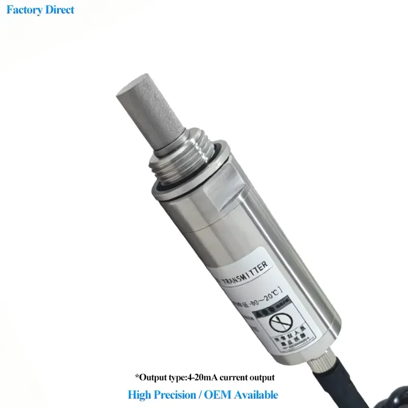 Industrial Dew Point Sensor Auto Calibration Polymer Capacitor 4-20mA RS485 Dew Point for Compressed Air&Nitrogen