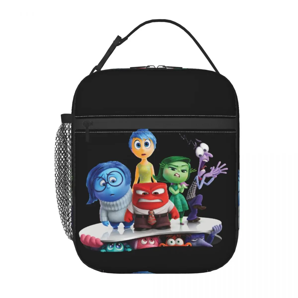 Custom Inside Out Character Shot Resuable Lunch Boxes Women Leakproof Thermal Cooler Food Insulated Lunch Bag Office Work