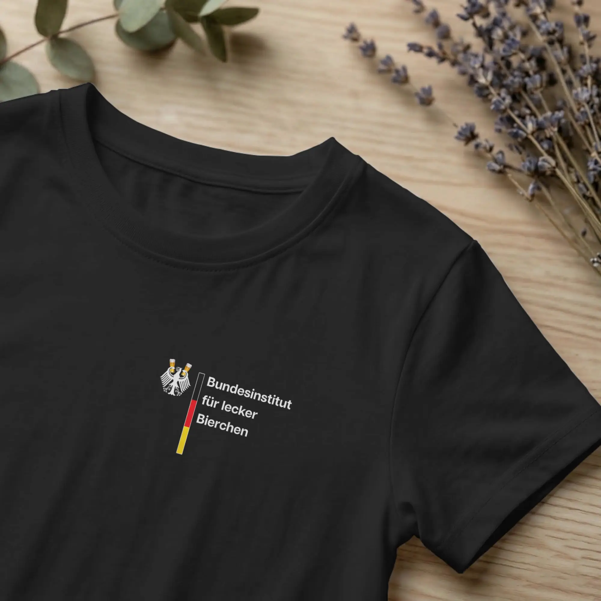 Herren-T-Shirt des Deutschen Bundesinstituts für köstliche Biererzeugung, reine Baumwolle, kurzärmelig, Rundhals-T-Shirt, Original-T-Shirt