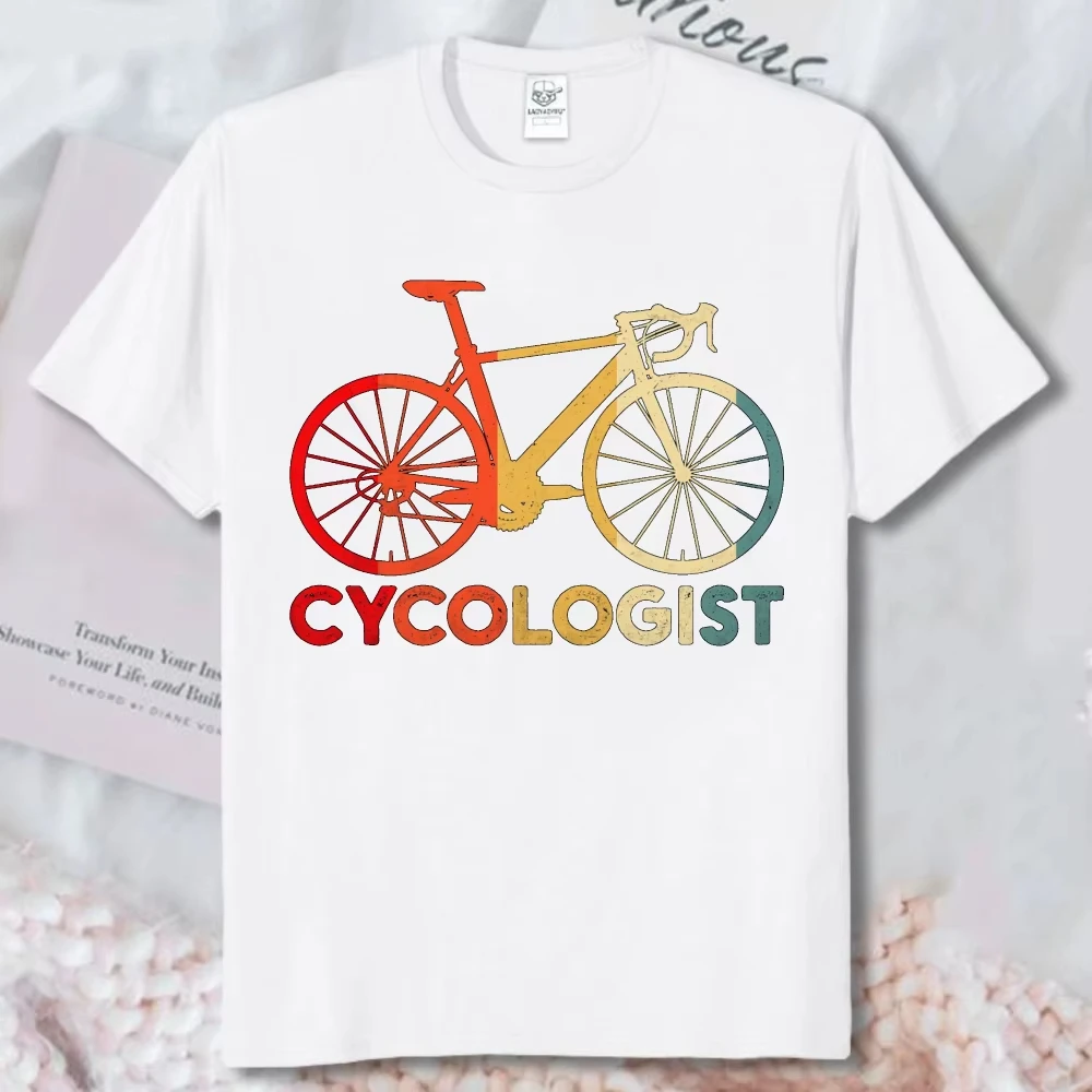 Trendy Cycologist Bike Graphic T-Shirt Unisex Fashion Cycling Pun Humor Streetwear Tee Casual Summer Road Bicycle Lover Tee Tops