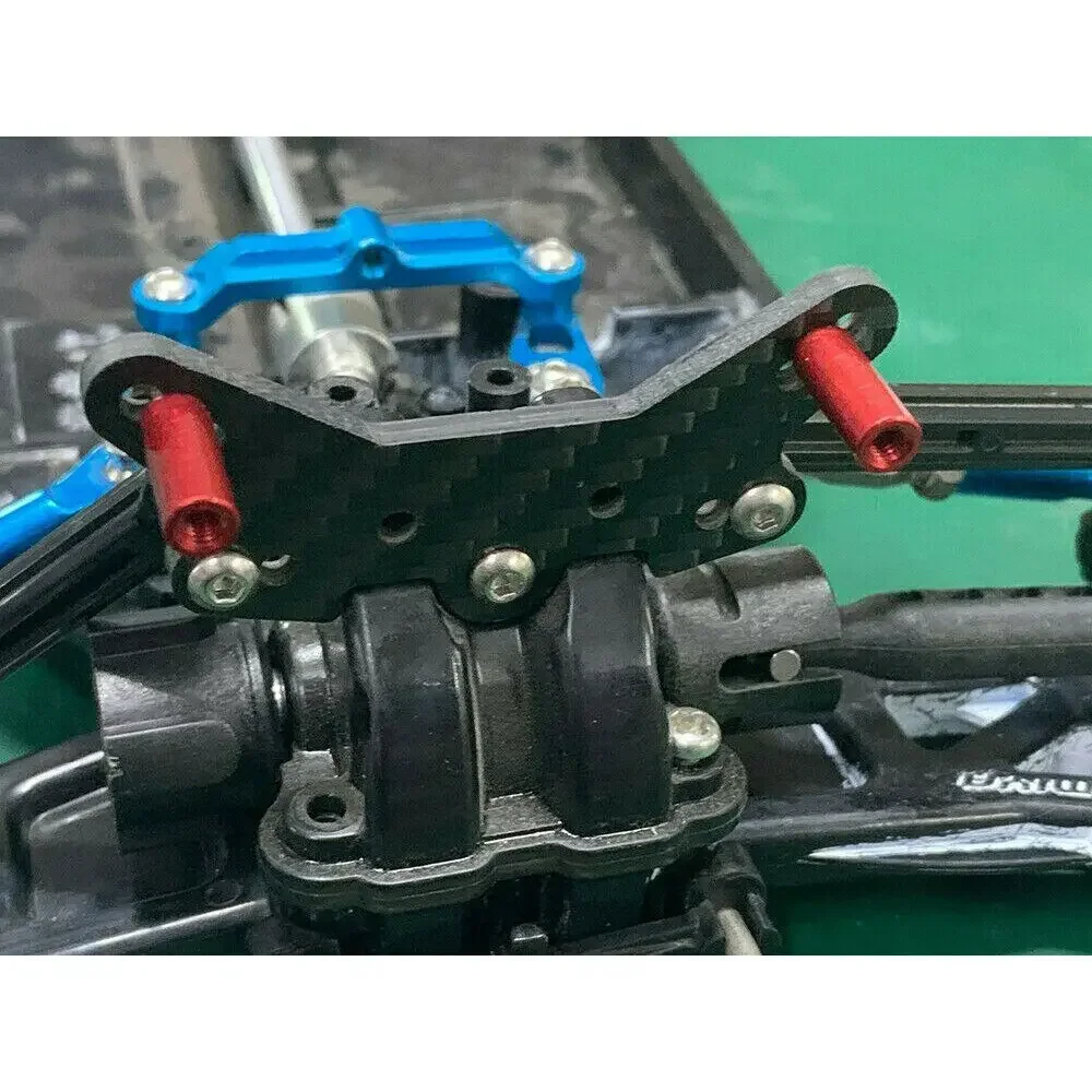 RcAidong Carbon Front Rear Long Damper Stay W/Shock Absorber Set for Tamiya TT-02B RC Crawler Car Upgrades Parts
