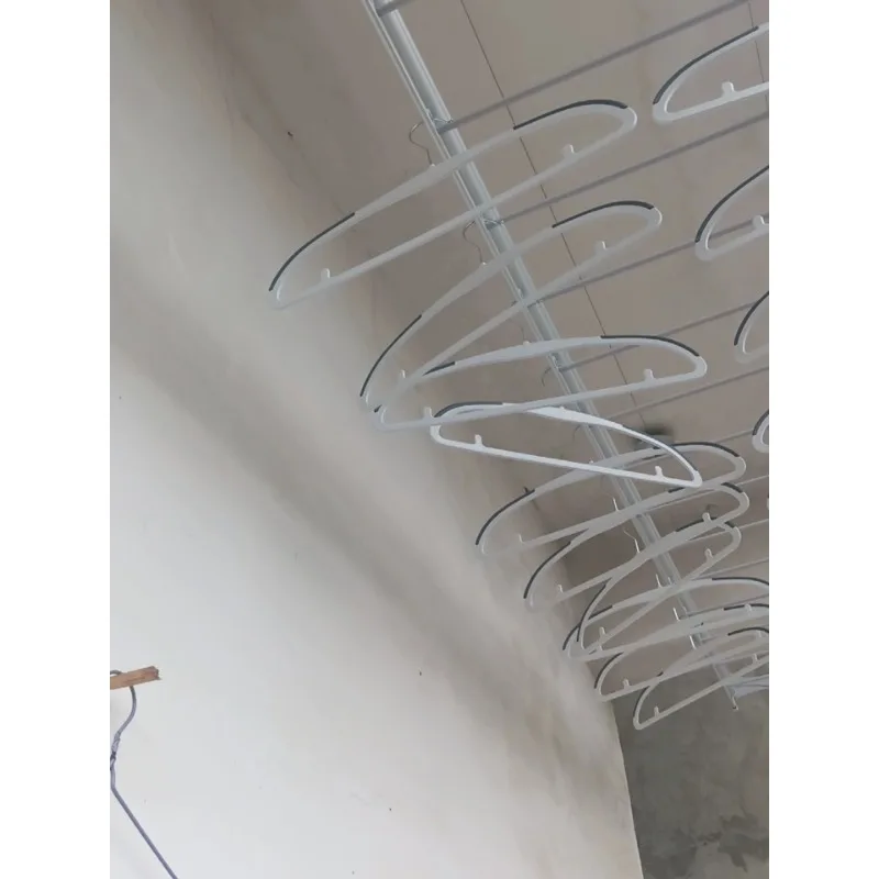 Double pole type manual cool clothes aluminum alloy four pole drying rack indoor household balcony automatic hand lifting drying