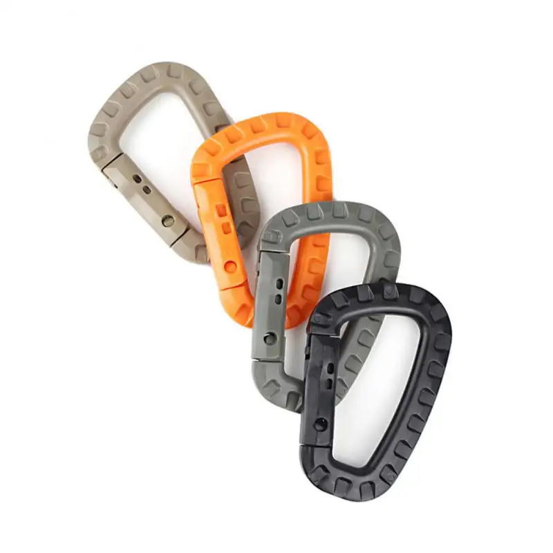 

shape Mountaineering Buckle Snap Clip Plastic Steel Climbing Carabiner Hanging Keychain Hook