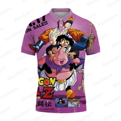 Men's Super Saiya Goku Camisa Polo extragrande, Camisetas japonesas do Anime, Y2k Trend Vestuário, Roupas masculinas, Vegeta T-shirts extragrandes, 5XL