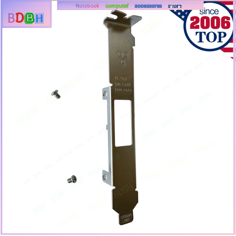 Full Height Long Bracket For Intel I350-T2 E1G42HT For Dell 7MJH5 w/ 2X Screws