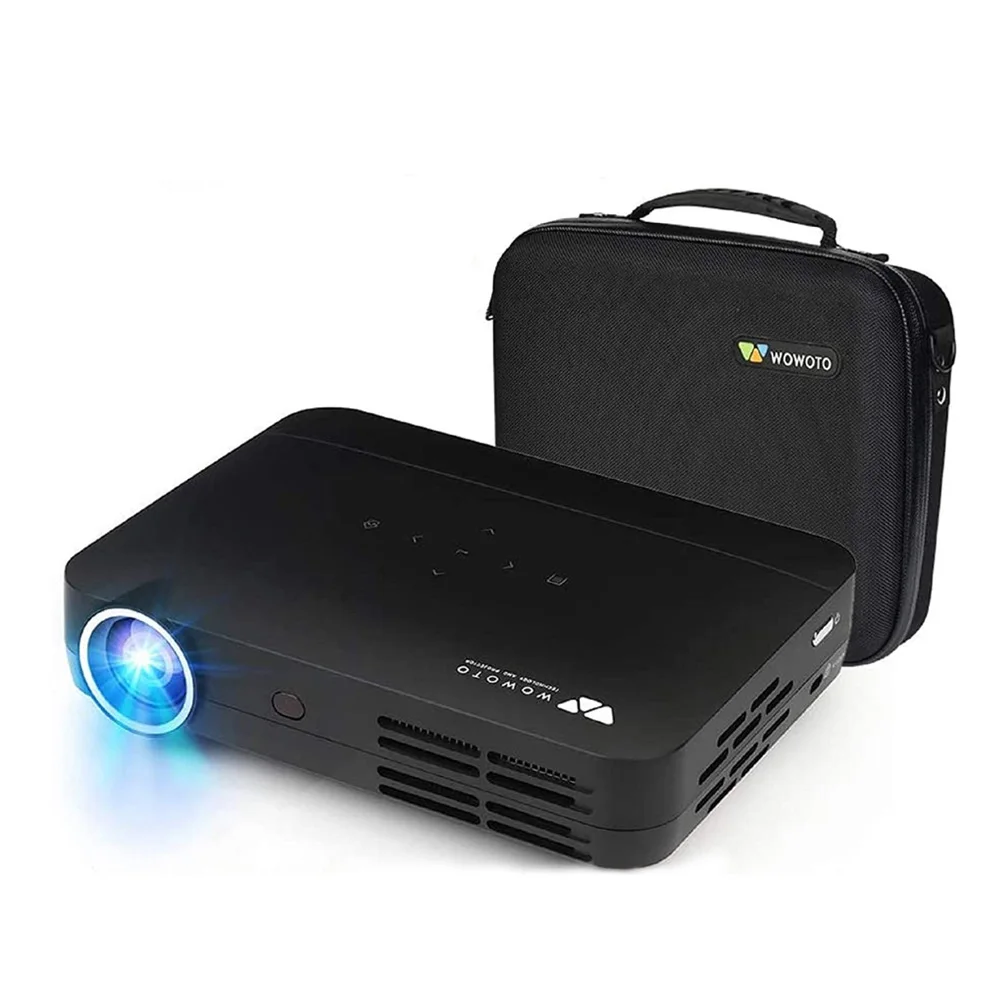 

WOWOTO Projectors 500ANSI Lumens Mini Pico Android 3D 4K LED DLP Android Home Theater Video WIFI Bluetooth Proejctor