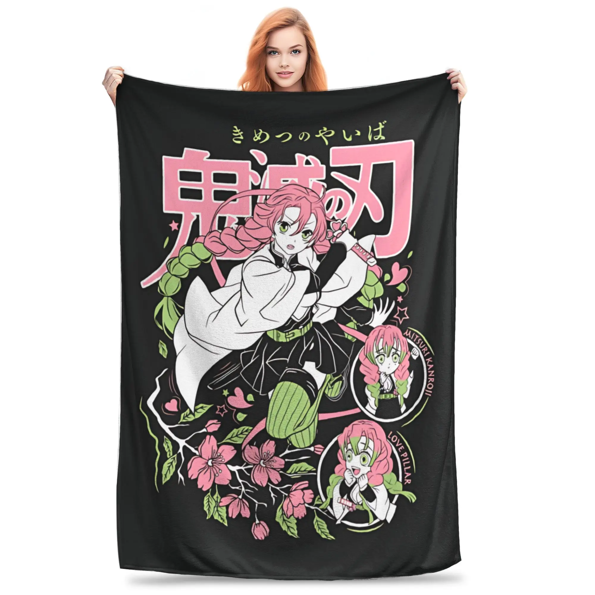 1PC Demon Slayers Blanket Throw Blanket  Novelty Warm Blanket All Season Home Gift