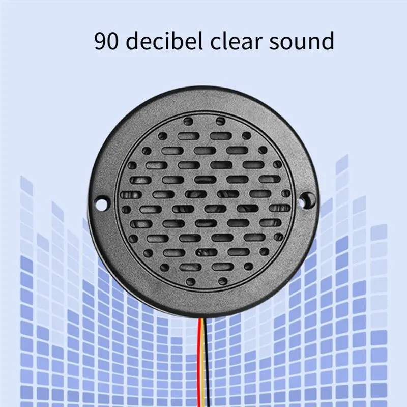 CLCU Recordable MP3 Siren Horn For Ebikes And Cars 4 Trigger Sound Player Audio Speaker For Buses And Airplane Models WHITE