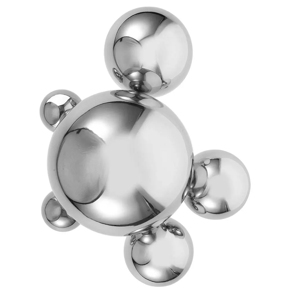 

6Pcs Stainless Steel Floating Gazing Balls Hollow Mirror Sphere Polished Reflective Garden Decoration Outdoor Large Gazing