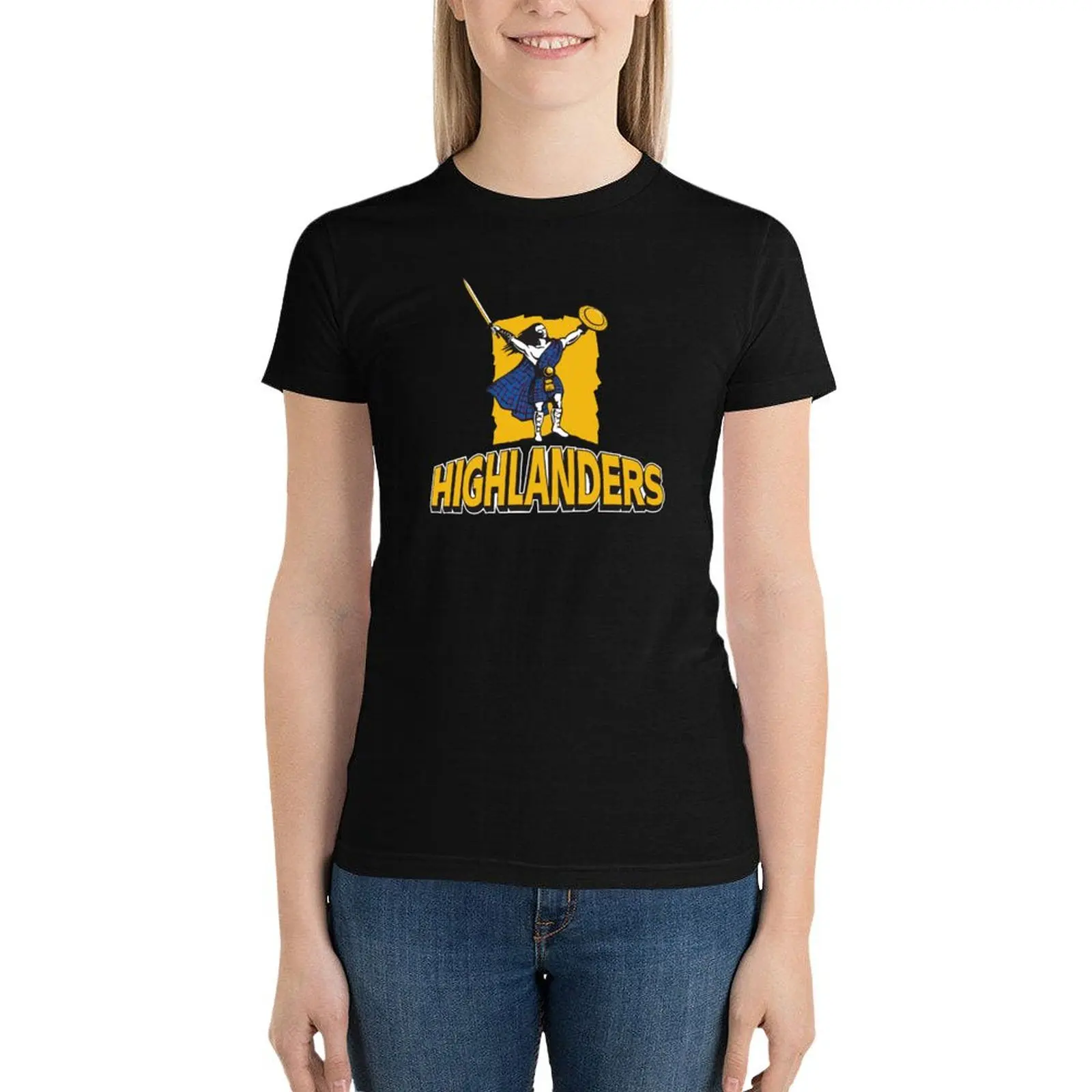 Highlanders NZ rugby T-Shirt cute tops lady clothes oversized workout shirts for Women