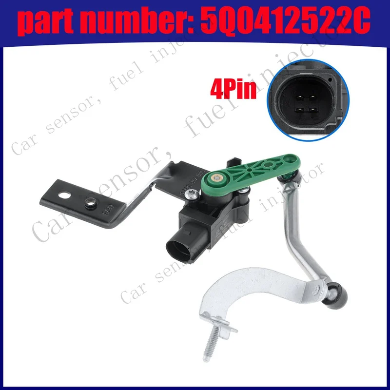 Q+ Front Height Level Sensor 5Q0412522C For Audi A3 RS3 S3 VW Golf Jetta Tiguan