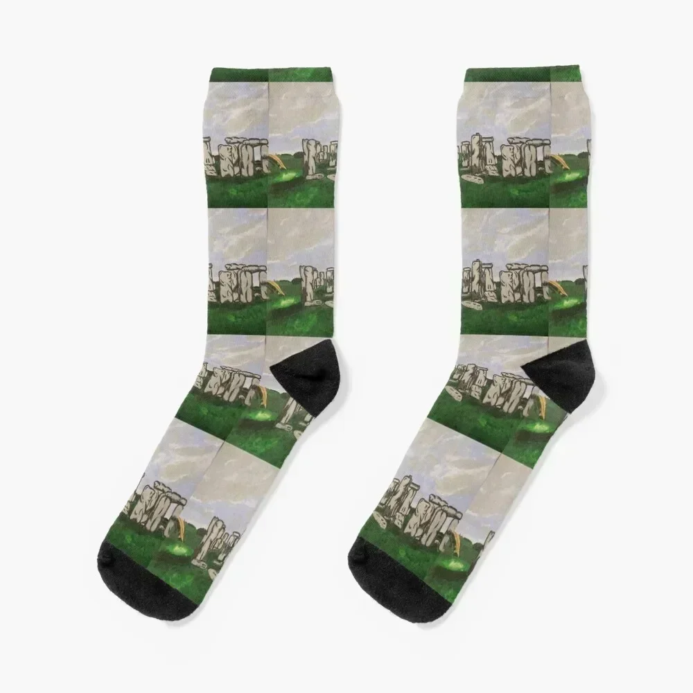 

Stonehenge Painting Socks Lots Children's Boy Socks Women's