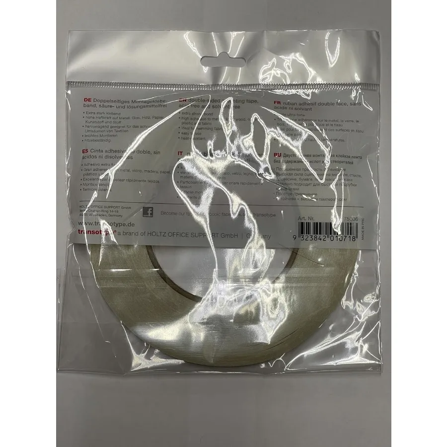 Fita dupla face forte para artesanato, 1/4" x 55 jardas, tiras de montagem adesivas invisíveis