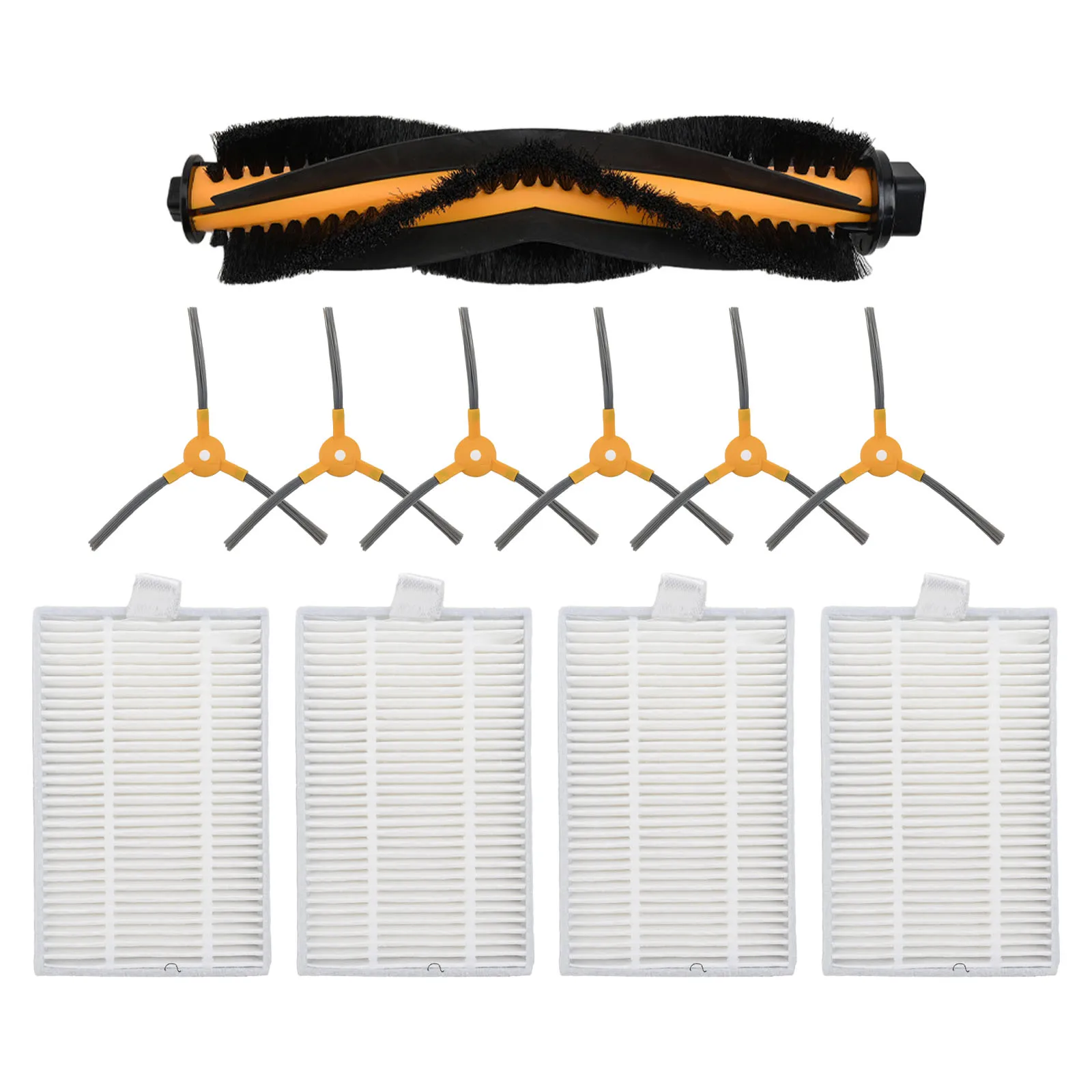 As Shown Main Side Brush Kit Efficient Vacuum Cleaning Tools for karcher Pet Hair Brushes Pet Dander Trap Sturdy Construction