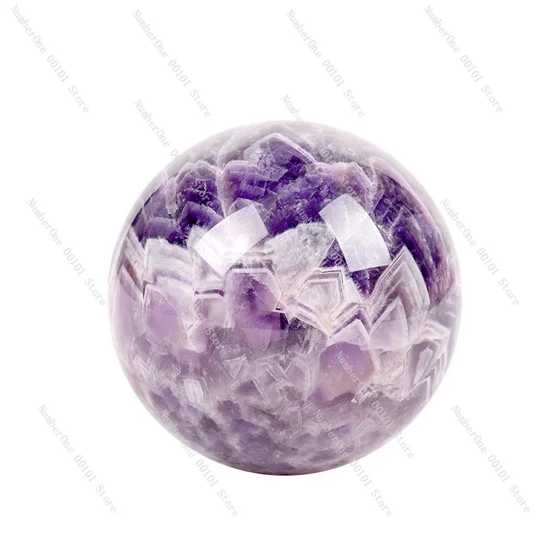 Natural Crystal Ball Ornament, Yellow Crystal Raw Stone Sphere, Energy Healing Ball, Home Decoration Crystal Stone