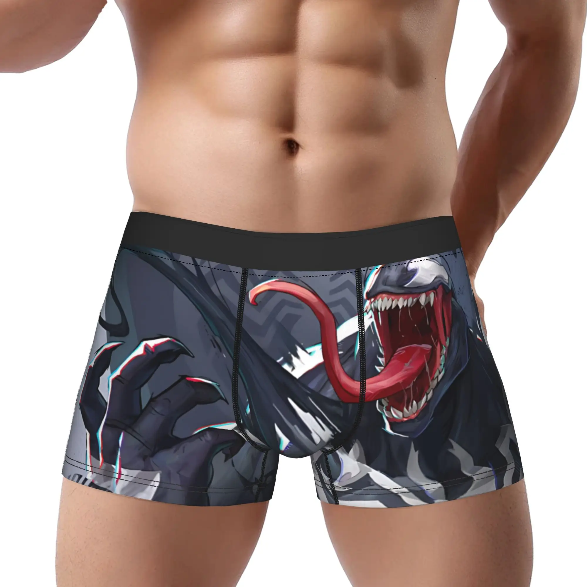 

venom boxers adults 18 plus Underpants Breathbale Panties Men's Underwear Sexy Shorts Boxer Briefs