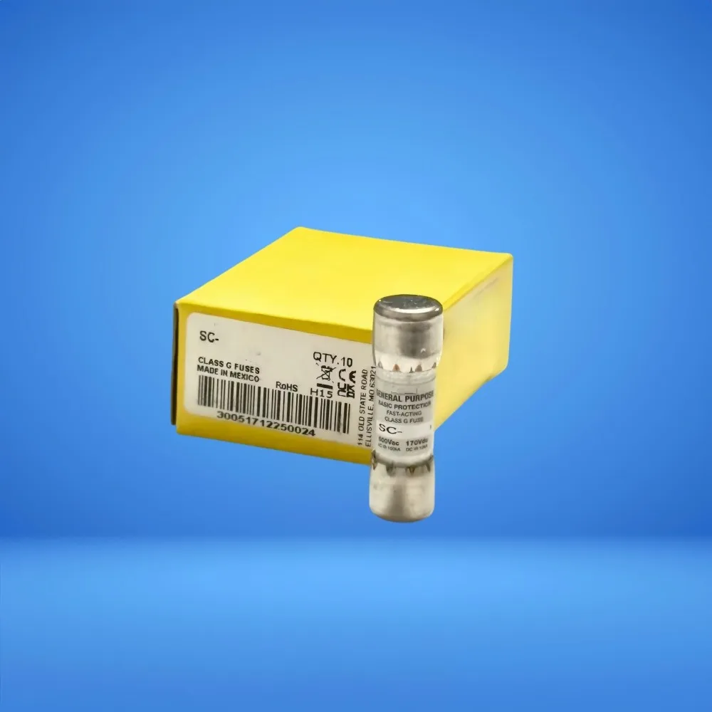 【10-Pack】SC-1/2 Time Delay Class G Fuse 0.5A 600VAC Current Limiting Industrial Fuse SC1/2