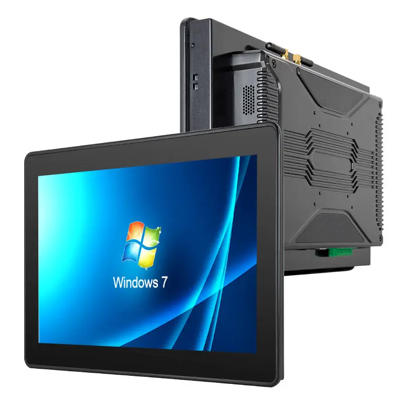 21.5 Inch Rugged Wall Mounted Panel PC Waterproof IP65 X86 J1900 J4125 J6412 Heavy Industrial Touch Screen All In One Computer