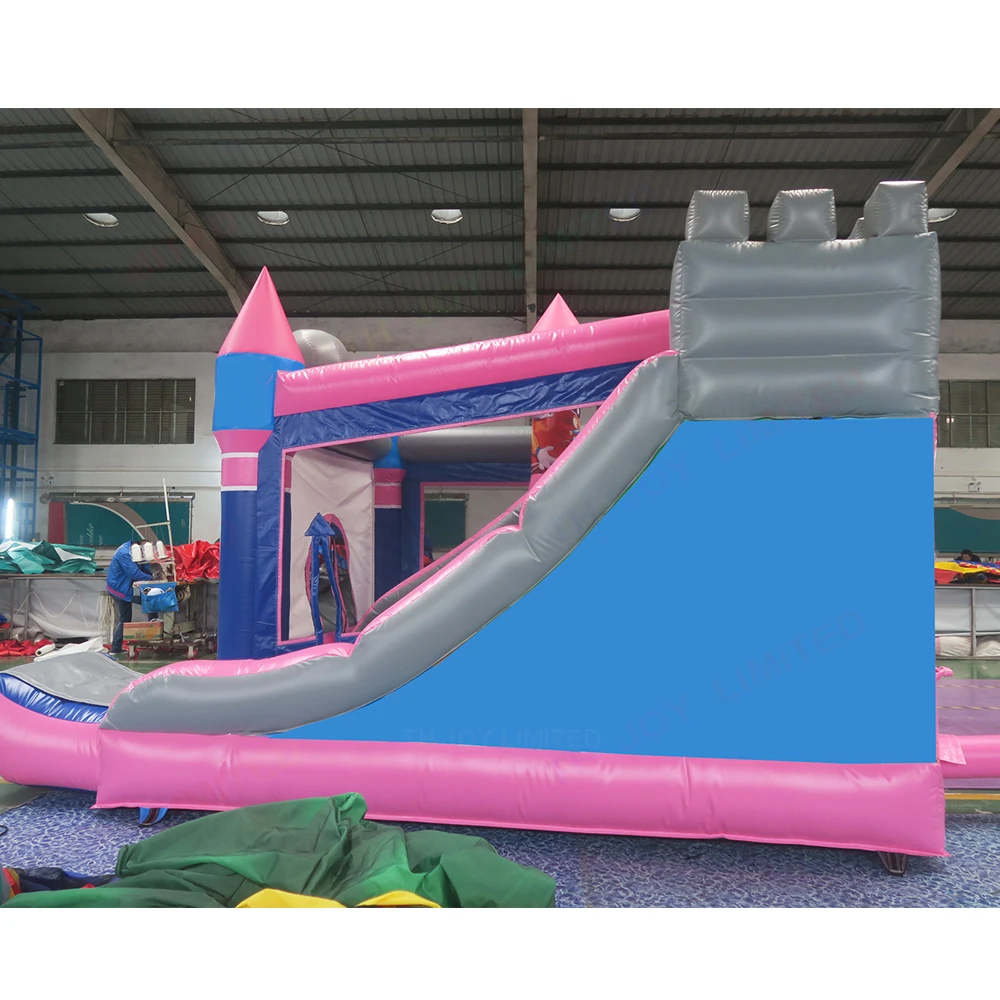 Château de videur d'éléphant 4.5x4m, toboggan gonflable Durable, maison de rebond avec toboggan à vendre