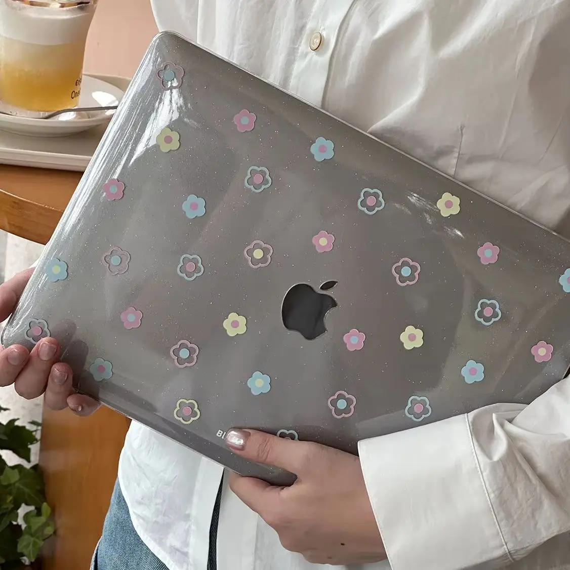 

Hand Drawn Colorful FlowerShining Laptop Case For Macbook Air 13.6 M4 NEO 15 M3 Hard Cover For Mac Book Pro 13 M1 M2 14 M4 M5 16