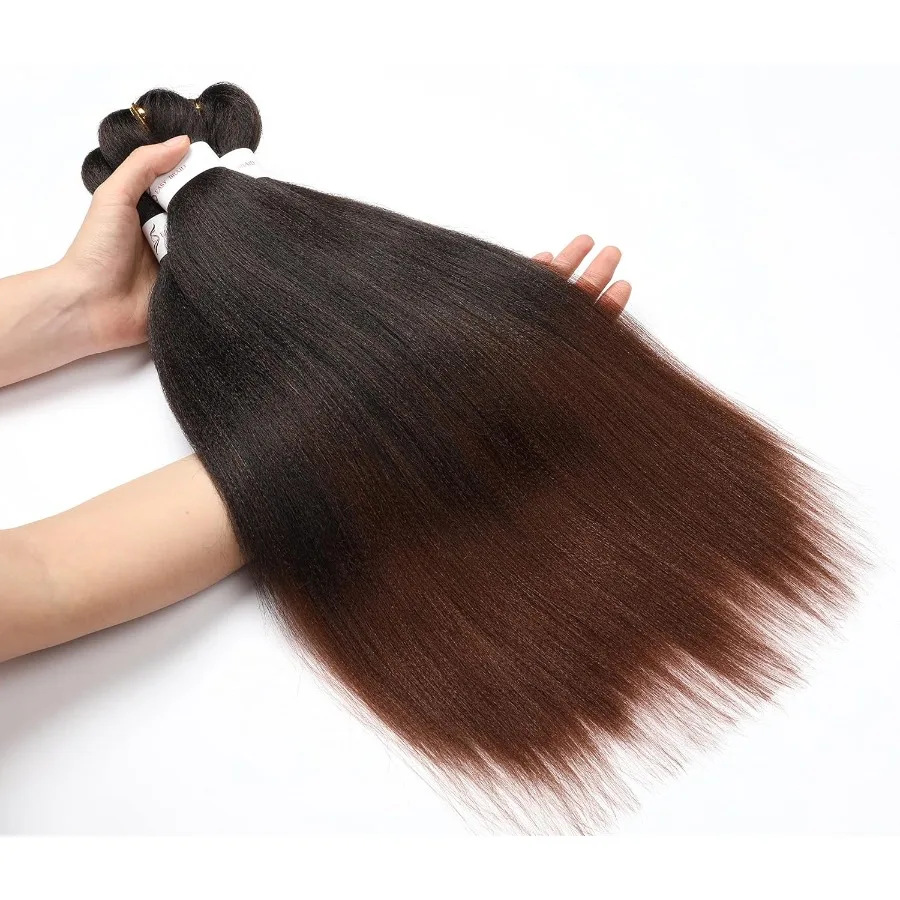 وصلات شعر تجديل ممتدة مسبقًا أومبير طبيعي أسود إلى بني كروشيه تجديل الشعر 20 بوصة 8 عبوات إعداد الماء الساخن Profe #5