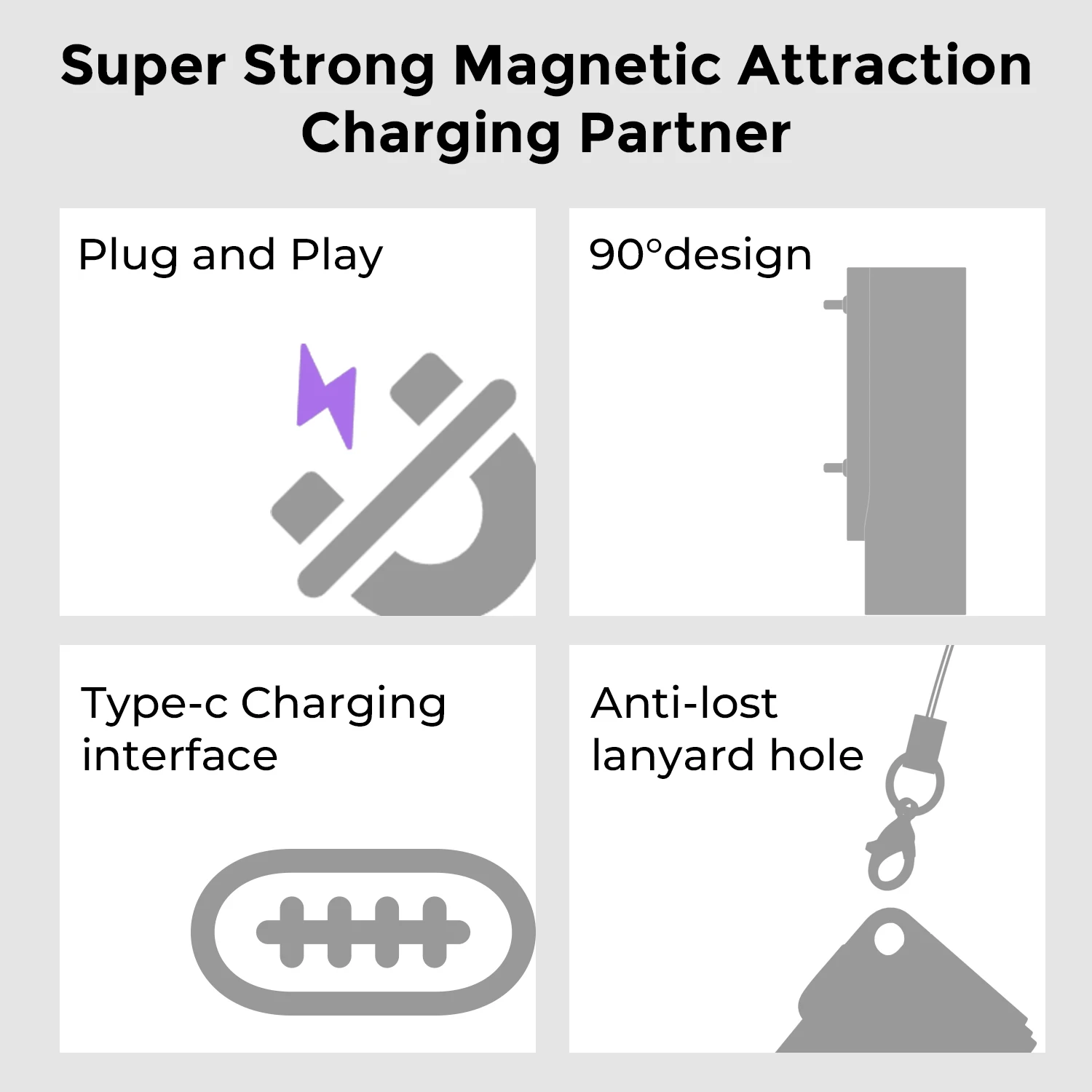 Watch Charger Adapter USB-C Charging Connector Type C Fast Charging Cable for Xiaomi Xiaomi Band 10/9/8  Redmi Watch 5/4