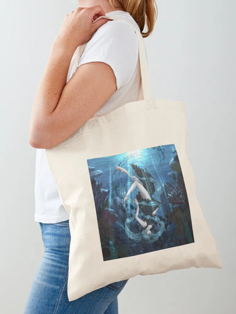 

Deep Sea Girl Tote Bag tote bag university cloth bag woman shopping cart bags shopper women canvas