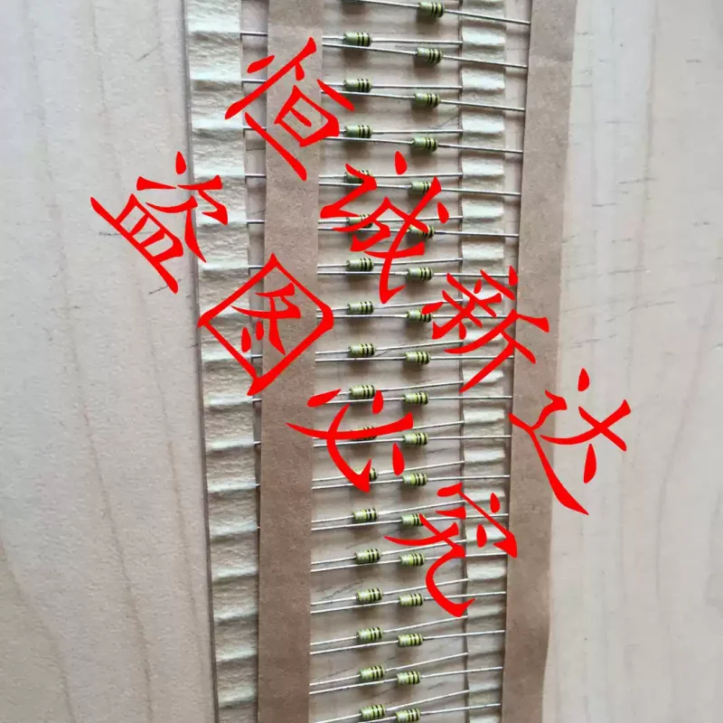 30-100pcs Imported color ring capacitor, resistive capacitor, axial capacitor, 100PF, 50V, low loss, low temperature drift, high