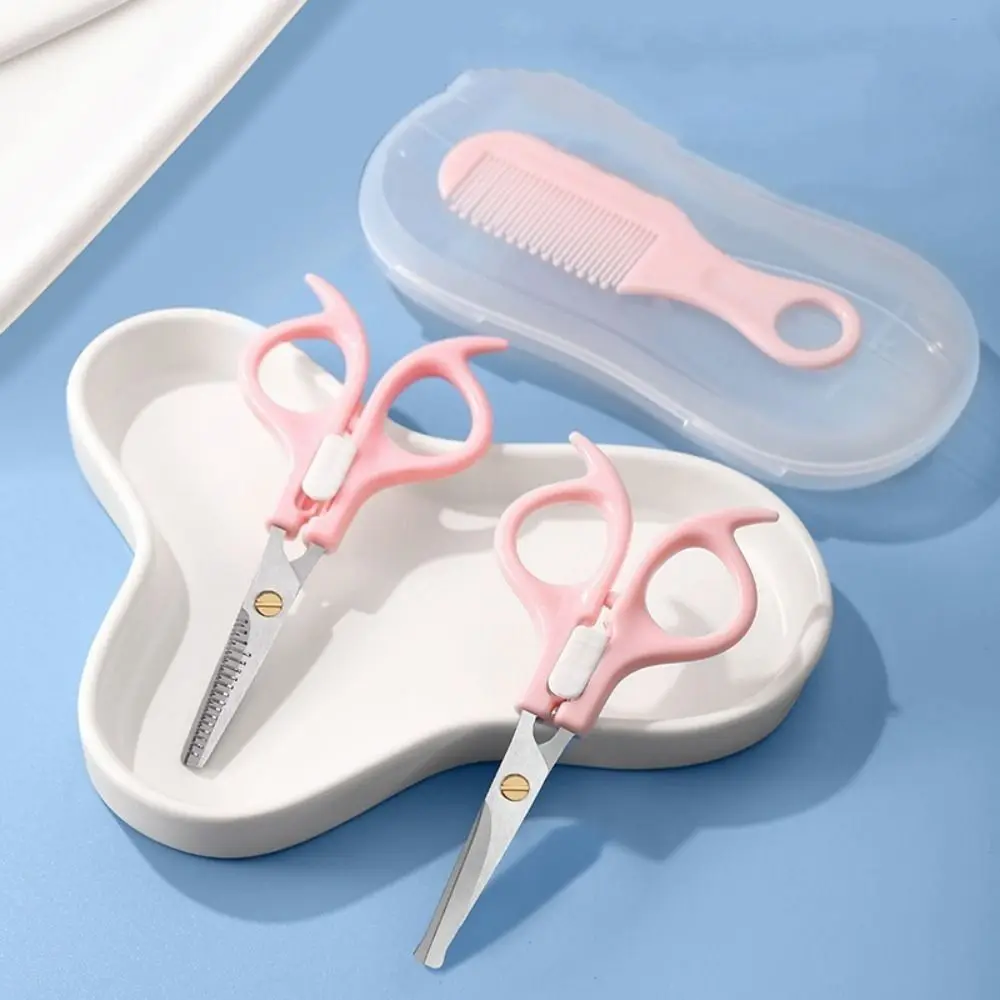 

3PCS Safty Haircut Scissors Kit Stainless Steel Hair Trimming Hair Styling Tools Set Hairdressing Hair Thining