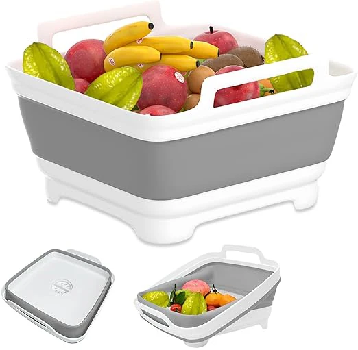 

Square Multi-functional Portable Silicone Folding Bucket Large Capacity Washing Basin Household Cleaning Bathroom Kitchen