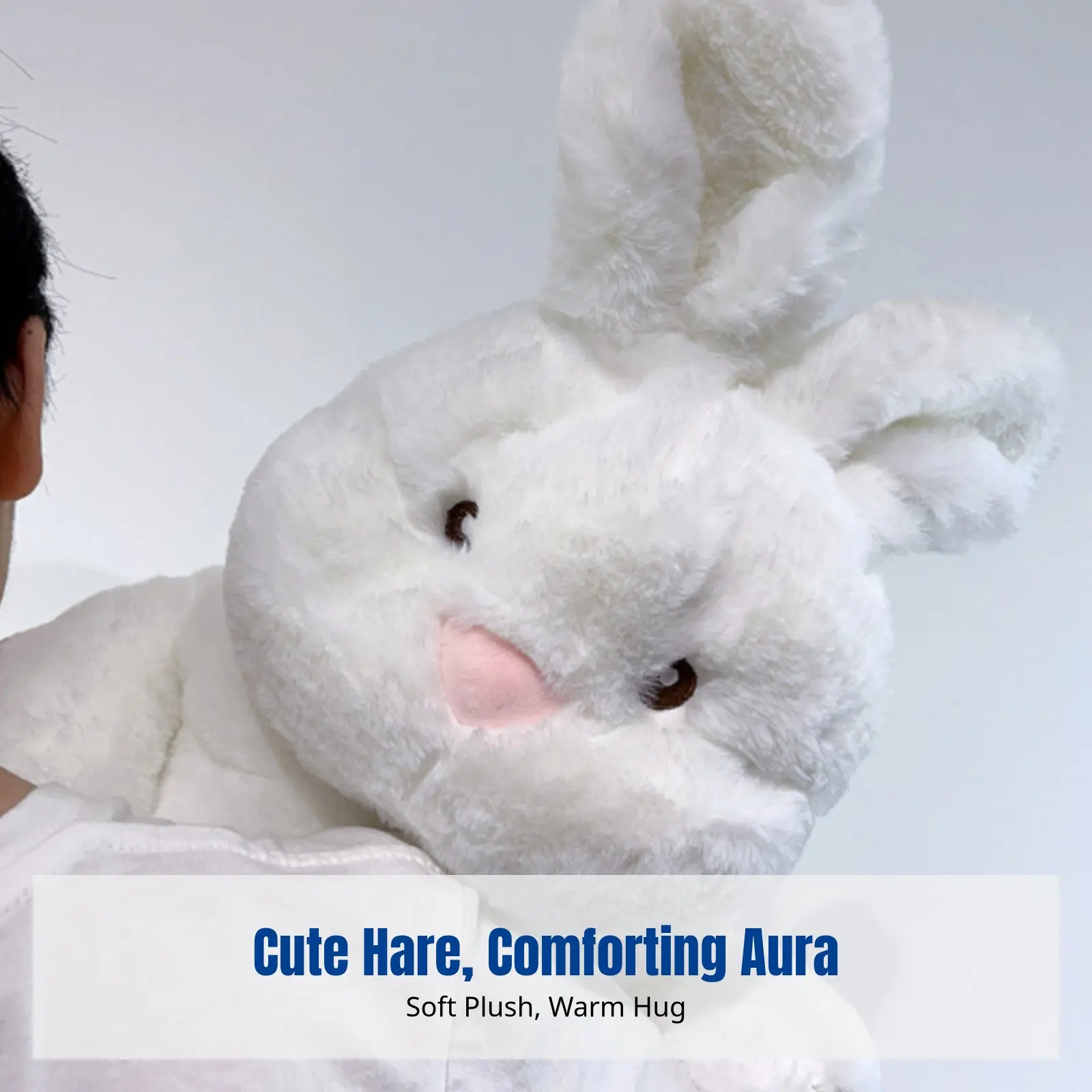 

Cute Hare Plush Toy, Lazy Cream Hare Stuffed Doll, Soft Hug Pillow for Girls, Cozy Nap Pillow, Children's Gift