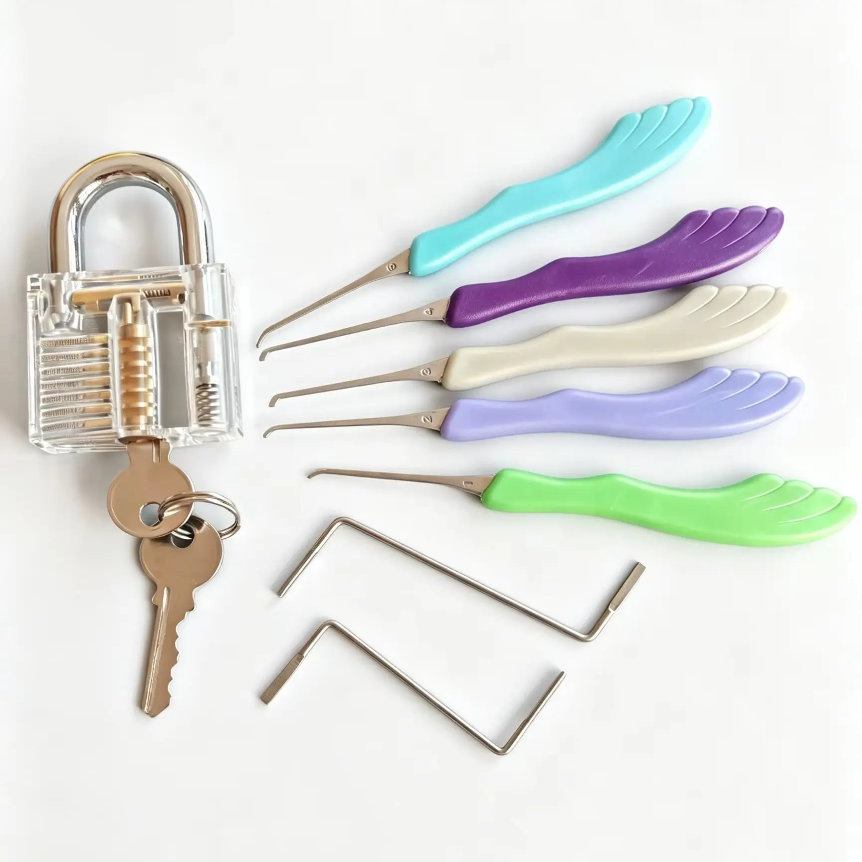 HUK 7/8Pcs Feather Single Hook Locksmith Tools Locksmith Tool Set Lock Supply Wholesale