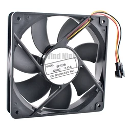 SFF12B 12cm 120mm fan 120x120x25mm DC12V 0.13A 3pin 1500rpm Cooling fan for chassis CPU power supply