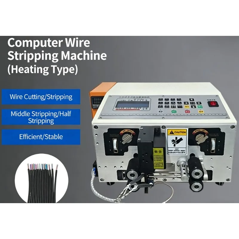 Factory Wholesale Automatic Computer Wire Stripper Multi‑Function Cable Cutting Stripping Machine for Industrial Production