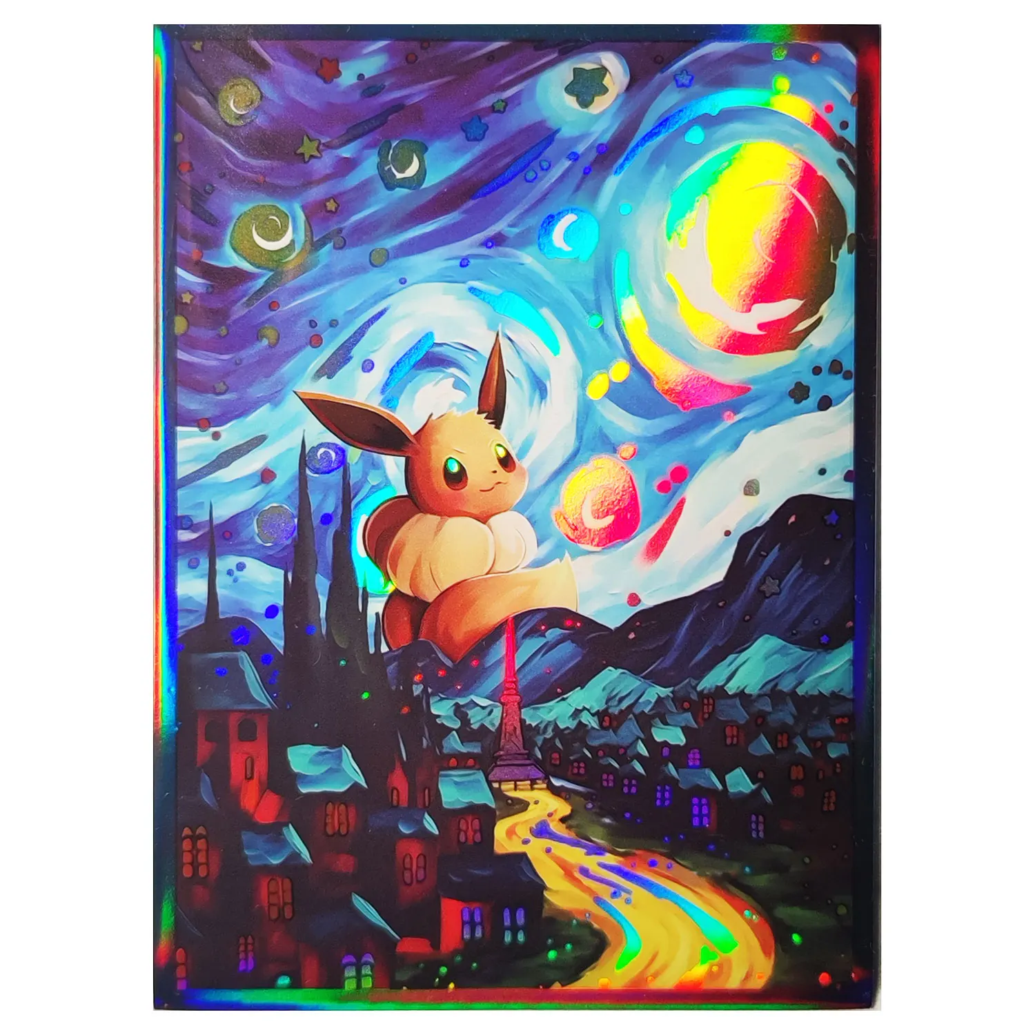 レーザーカードスリーブ,標準サイズ66x91mm,60枚