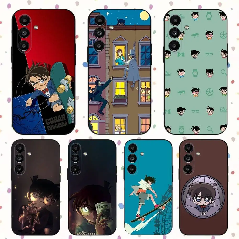 

Detective C- Conan Phone Case For Samsung S24,S21,S22,S23,S30,Ultra,S20,Plus,Fe,Lite,Note,10,9,5G Black Soft Cover