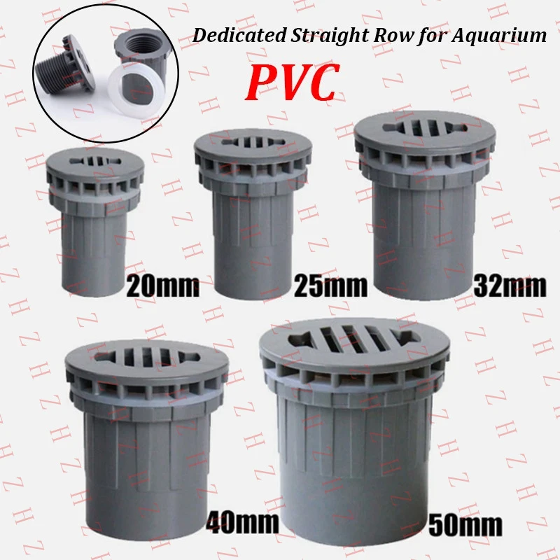 

U+ 20mm~50mm PVC Tank Connector/Bulkhead Adhesive Pipe Fitting For Aquariums Grey【Wholesale private message sellers】