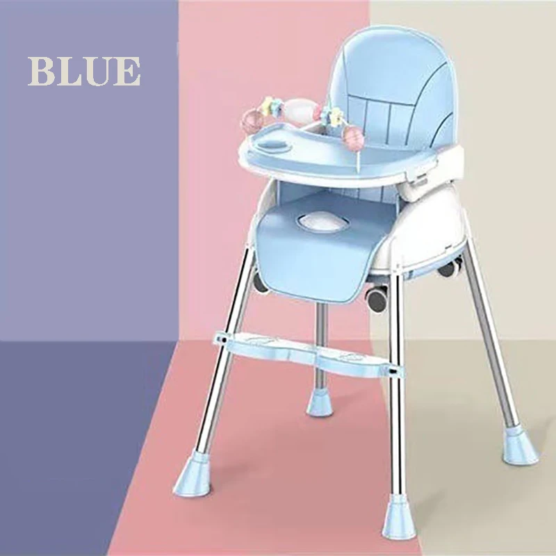 Folding Baby Highchair Kids Chair Dinning High Chair for Children Feeding Baby Table and Chair for Babies Toddler Booster Seat