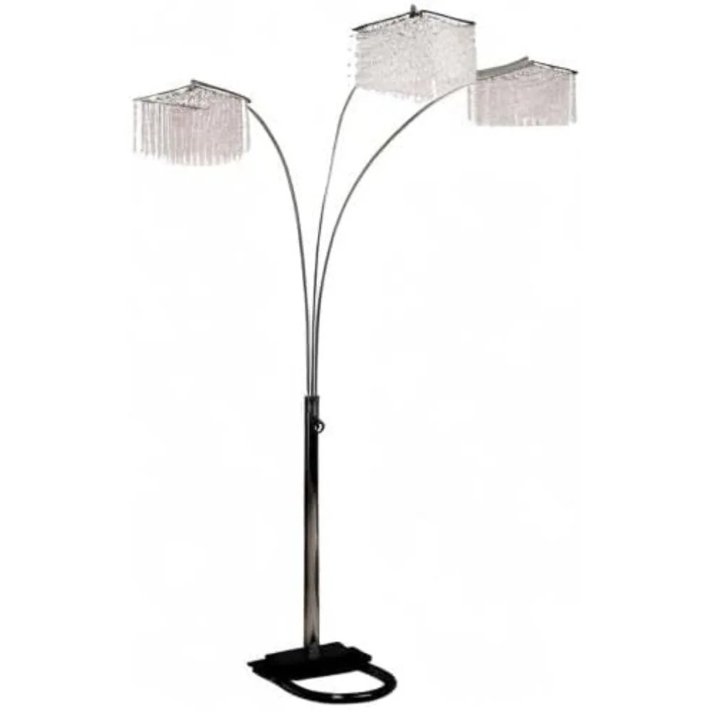 6932 3 Light Crystal Inspirational Arch Floor Lamp, 97