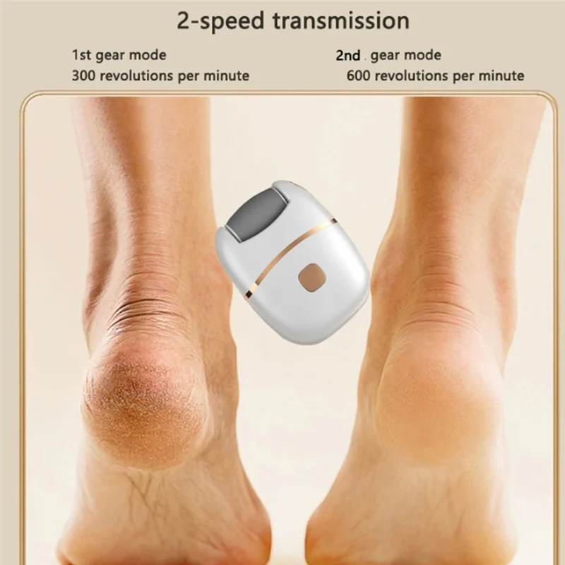 M04K Pedicure Tools Dead Hard Skin Callus Remover With 2 Different Thickness Grinding Heads