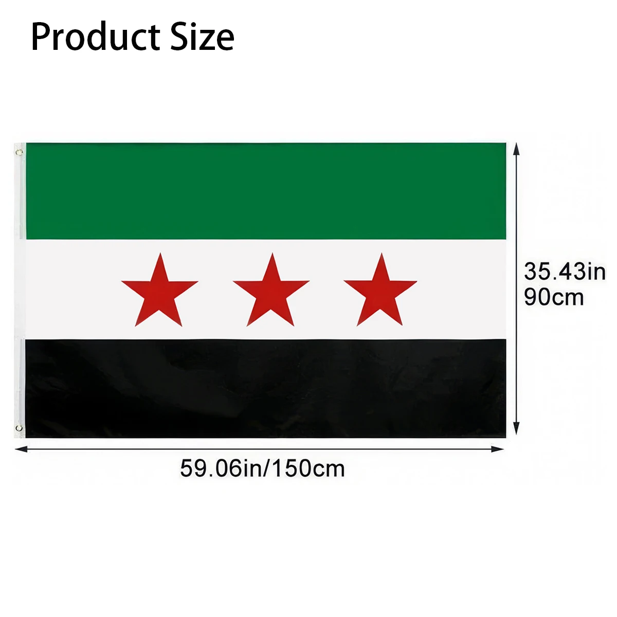 Syria Flag 90x150cm The Syrian Arab Republic Syrian Three Star Flag Banner Hanging Home Decoration Flags