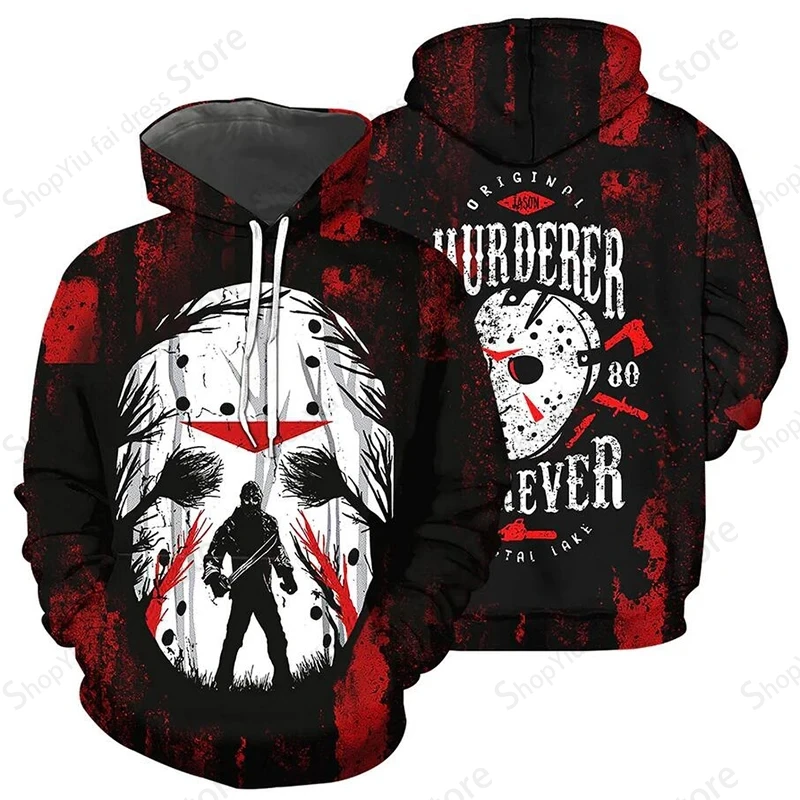 Movie Killer Jason Voorhees Friday 3d Print Graphic Hoodies Men Women Fashion Streetwear Hoodies Sportwear Sweatshirts Boy Coats