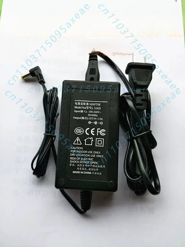 Adaptador de Corriente para Casio AD-12CL AD-12ML, Fuente de Alimentación de 12V 1.5A CC para Teclado Electrónico y Piano Digital