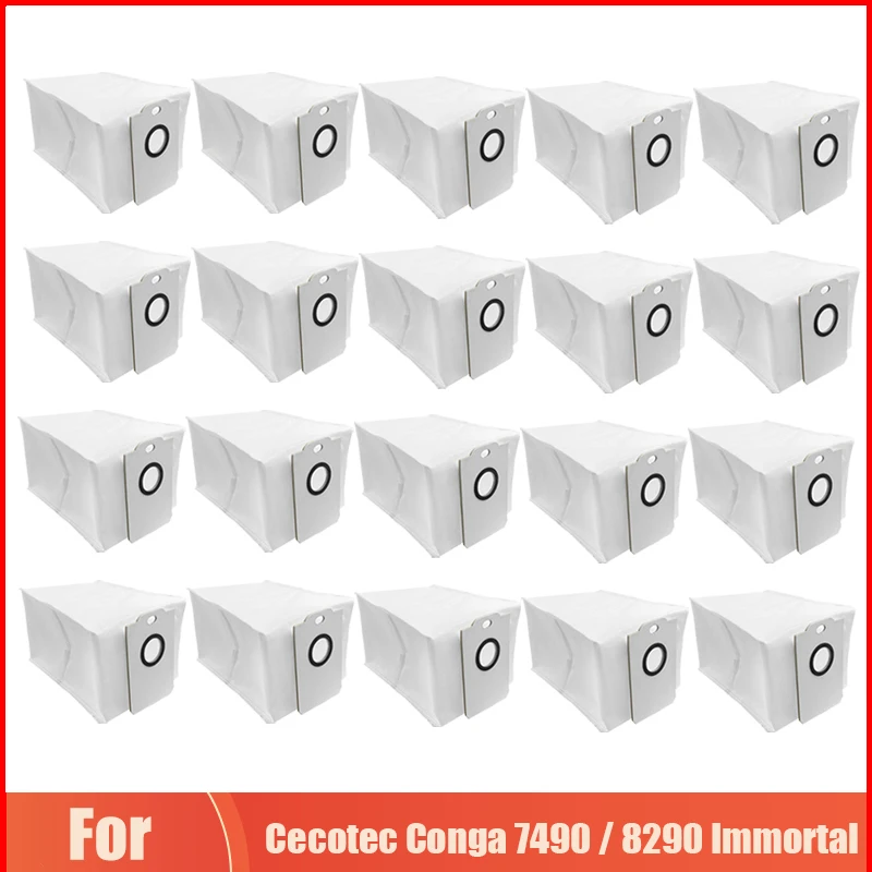 New Dust Bag Replacement For Cecotec Conga 7490 Immortal / 8290 Immortal / Kabum Smart 900 Vacuum Cleaner Accessories Dust Bin