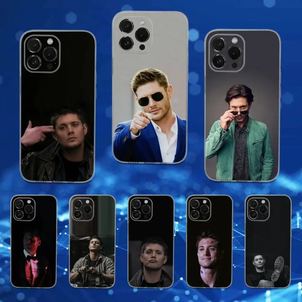 

Actor J-Jensen A-Ackles Phone Case For iPhone 16,15,14,13,12,11 Pro,Max,Plus,X,XS,XR,SE,Mini Transparent Soft Cover