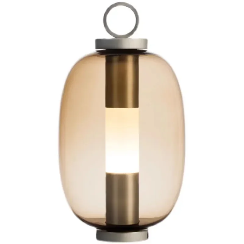 

Nordic modern simplicity, glass cover study living room, lamp exhibition hall decoration bedroom bedside table lamps