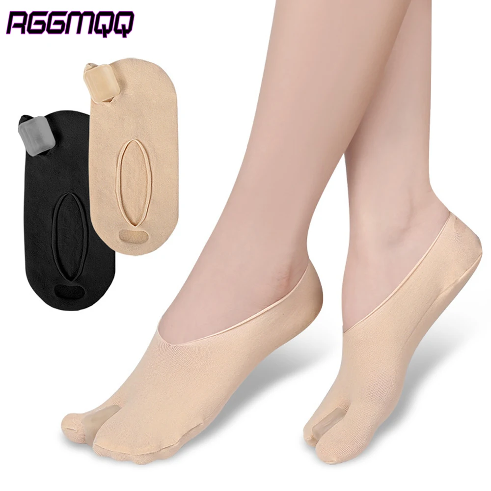 1Pair Big Bone Orthopedic Bunion Correction Pedicure Socks Silicone Hallux Valgus Corrector Braces ToesSeparator Feet Care Tool