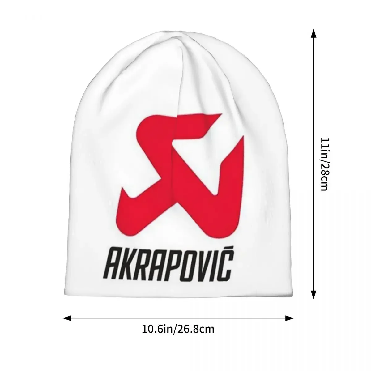 Akrapovics Logo AKS Motorcycle Exhaust Warm Knitted Cap Hip Hop Bonnet Hat Autumn Winter Outdoor Beanies Hats for Men Women