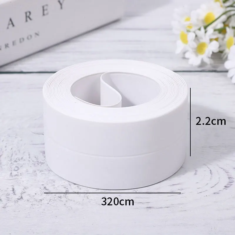 Kitchen Anti-mold and Waterproof Tape Kitchen Bathroom Sink Gap Toilet Corner Gap Seam Adhesive Beautiful Seam Toilet Sticker